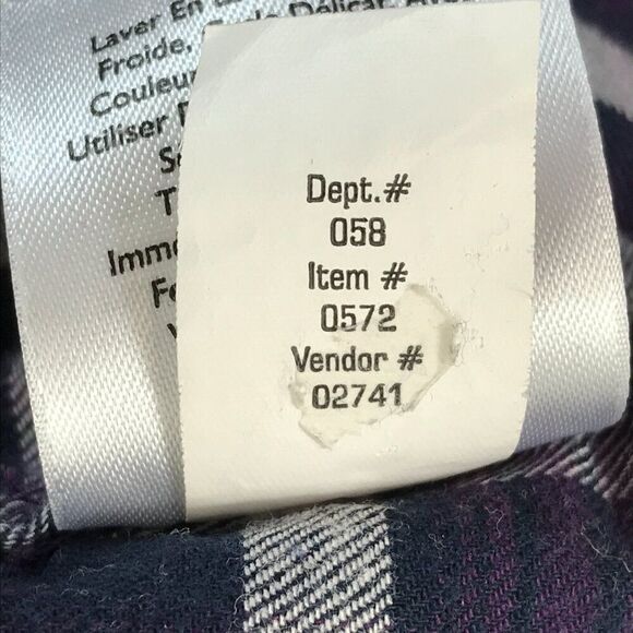 Eddie Bauer Plaid Popover Top Women's XL Roll Tab Woven 100% Cotton Outdoor - Picture 14 of 14